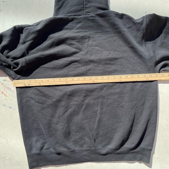 Men's Texas Christian University Hoodie Black Spell-Out L College TCU NCAA Big12 - Picture 9 of 12